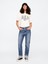 Kadın Kırık Beyaz Gap Arch Logo T-Shirt 5