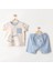 Andywawa Erkek Bebek Dinazor 2'li Takım Mavi AC25915 1