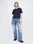 Kadın Lacivert Supima® Pamuk Relaxed T-Shirt 4