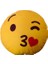 Öpücük Emojili Dekor Yastık 25X25 cm Geçmeli 1