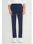 Slim Fit Dar Kesim Beli Lastikli Yan Cep Esnek Casual Pantolon 1