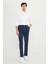 Slim Fit Dar Kesim Beli Lastikli Yan Cep Esnek Casual Pantolon 2