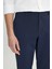 Slim Fit Dar Kesim Beli Lastikli Yan Cep Esnek Casual Pantolon 4
