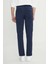 Slim Fit Dar Kesim Beli Lastikli Yan Cep Esnek Casual Pantolon 5