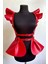 Modamuvo Deri Elbise Harness, Şık Mini Deri Elbise, Prenses Deri Elbise - BRF1001 1