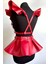 Modamuvo Deri Elbise Harness, Şık Mini Deri Elbise, Prenses Deri Elbise - BRF1001 2