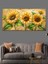 Kanvas Tablo Altın Sarısı Ayçiçekleri 5