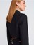60760 Toka Detaylı Crop Blazer-Siyah 4