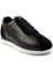 Siyah Süet Deri Erkek Sneaker E01440030102 2
