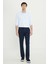 Pamuklu Slim Fit Dar Kesim Armürlü Yan Cepli Esnek Casual Pantolon 2