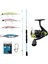 Yekoutdoor Okuma Spin Olta Seti Okuma Fuel Spin 2,74 cm 7-30 gr 2 Parça Spin Kamışı&okuma Fin Chaser x FNX-40NG Green 1bb Olta Makinesi 1