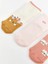 Baby Ekru Baskılı Kız Bebek Soket Çorap 3'lü 3