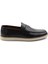 Siyah Antik Deri Erkek Loafer Ayakkabı E01054171341 1