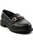Siyah Kadın Loafer Ayakkabı K01714130009 2