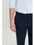 Pamuklu Slim Fit Dar Kesim Armürlü Yan Cepli Esnek Casual Pantolon 4