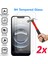 Apple iPhone 16E (6.1") Premium 9h 2.5d Temperli Cam Ekran Koruyucu (2 Adet) 2