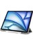 Apple iPad Air 13 M3 (2025) Kalemlikli Standlı Yarı Saydam Hard Pc Kılıf 2