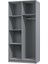 Açelya Giyinme Dolabı - Çok Amaçlı Dolap - Gardırop 80 cm -2 Kapaklı 3