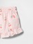 Kız Bebek Pembe Fırfırlı Pull-On Twill Şort 2