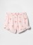 Kız Bebek Pembe Fırfırlı Pull-On Twill Şort 3