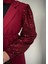Marbella Kolları Payet Blazer Ceket Pantolon Takım Bordo 5