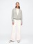 Kadın Gri Gap Logo Relaxed Fermuarlı Sweatshirt 5