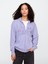 Kadın Lila Gap Logo Relaxed Fermuarlı Sweatshirt 1