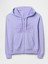Kadın Lila Gap Logo Relaxed Fermuarlı Sweatshirt 2