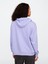 Kadın Lila Gap Logo Relaxed Fermuarlı Sweatshirt 4