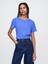 Kadın Mavi %100 Organik Pamuk Vintagesoft T-Shirt 1