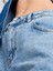71792 Kar Yıkama Wideleg Denim Pantolon-Mavi 4