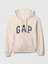 Kadın Bej Gap Logo Fleece Fermuarlı Sweatshirt 2