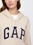 Kadın Bej Gap Logo Fleece Fermuarlı Sweatshirt 3