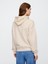 Kadın Bej Gap Logo Fleece Fermuarlı Sweatshirt 5