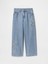 Kız Çocuk Mavi Wide Leg Jean Pantolon 1