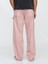 Erkek Pembe Ultrasoft Double-Knee Carpenter Baggy Jean Pantolon 5