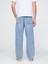 Erkek Mavi Ultrasoft Baggy Jean Pantolon 5