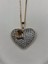 Xupıng Jewelry Zirkon Taşlı Çift Kalp Figürlü Altın Kaplama Kolye 2