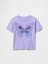 Kız Çocuk Mor Pullu Grafikli T-Shirt 2