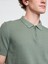 Erkek Yeşil Kroşe Örgü Polo Yaka T-Shirt 3