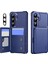 Samsung Galaxy A55 5g Enkay Şapka-Prens Cüzdan Kart Yuvası Kickstand Pu Deri +Tpu Kamera Lensli Arka Telefon Kapağı Film-Koyu Mavi (Yurt Dışından) 1