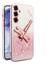 Kadem Samsung Galaxy A36 5g Kılıf Dragonfly Kickstand Tpu Çiçekler Glitter Telefon Kapağı-Pembe (Yurt Dışından) 1