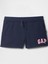 Kız Çocuk Tapestry Navy Gap Logo Havlu Kumaş Pull-On Şort 5
