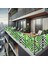 100 cm x 2 m Tropikal Yaprak Balkon Bahçe Çit Brandası Su İtici, Uv Koruyucu, Dekoratif Örtü 1