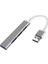 A-809 Macbook Uyumlu USB To 4 USB 3.0 Adaptör Çevirici, Gri 1