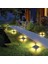 12 LED Enerjili Bahçe Aydınlatma Gün Işığı Aplik LED Işık Işıldak Lamba Fener Süs Balkon Dekorasyonu Kamp Peyzaj Teras Avlu Havuz Veranda Su Geçirmez Duvar ve Zemine Uygun Otomatik On/off 2