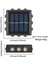 12 LED Enerjili Bahçe Aydınlatma Gün Işığı Aplik LED Işık Işıldak Lamba Fener Süs Balkon Dekorasyonu Kamp Peyzaj Teras Avlu Havuz Veranda Su Geçirmez Duvar ve Zemine Uygun Otomatik On/off 3