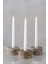 Trrten Mermer Şamdan Mumluk 3lü Set Silver Dark 2