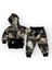 Baby Marka Baskılı Nke Desen Kapşonlu Fermuarlı Ikili Takım Unisex 1-5 Yaş 1