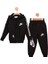 Baby Marka Baskılı Nke Desen Kapşonlu Fermuarlı Ikili Takım Unisex 1-5 Yaş 1